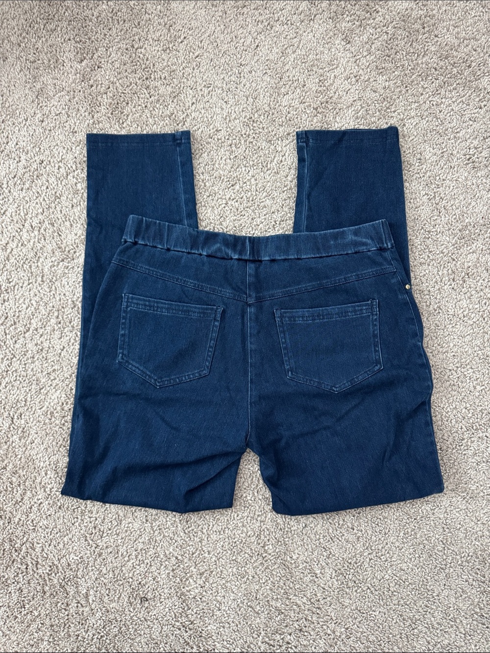 Ruby Rd. Navy Pull-On Jeans - Picture 6 of 7